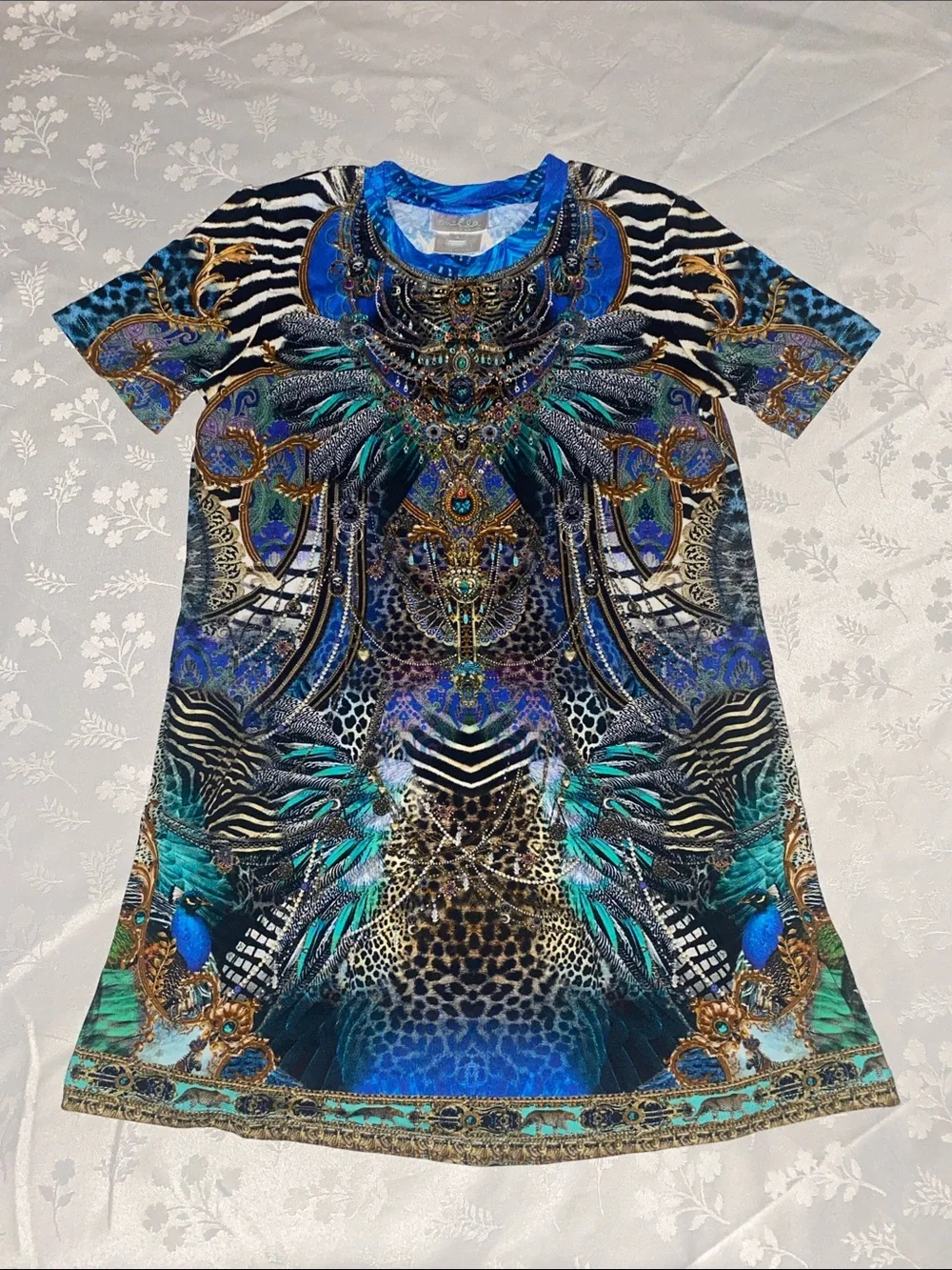 Milla by Camilla Girls Animal Print T-Shirt Dress Size 6